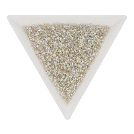Demi-Round 11/0 – PermaFinish – Silver Lined Frosted - PerlineBeads