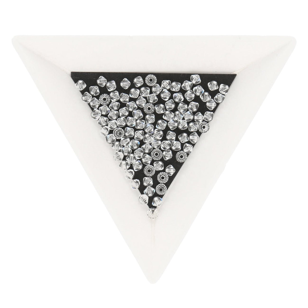Doppelkegel 3 mm - Crystal - PerlineBeads