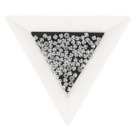 Doppelkegel 3 mm - Crystal - PerlineBeads
