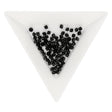 Doppelkegel 3 mm - Jet - PerlineBeads