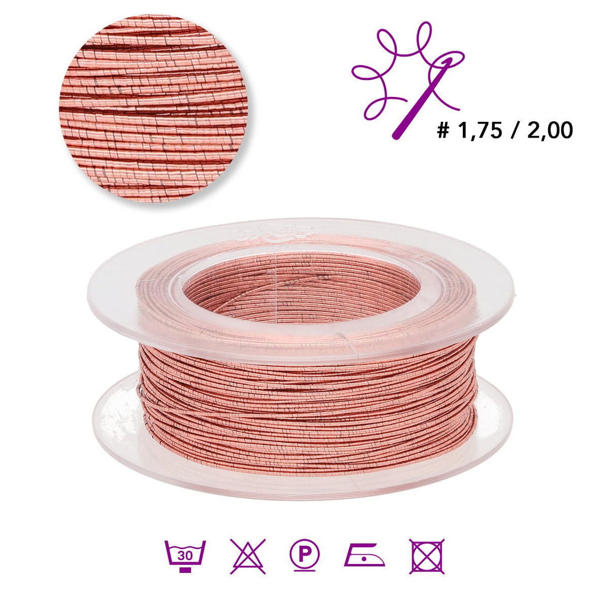 Dragon Metal Schmuckgarn - Altrosa (99081) - PerlineBeads
