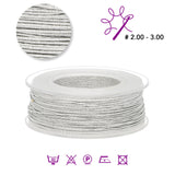 Dragone Schmuckgarn - Silber - PerlineBeads