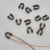Drahtschutz (Wire guardian) aus Messing – Farbe Bronze - PerlineBeads