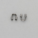 Drahtschutz (Wire guardian) aus Messing – Farbe Gunmetal - PerlineBeads