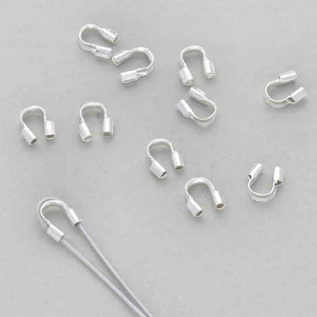 Drahtschutz (Wire guardian) aus Messing – Farbe Silber - PerlineBeads
