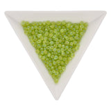 Drop Beads 2,8 mm – Matte Transparent Chartreuse AB - PerlineBeads