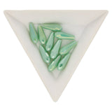 Facettierte Tropfen 15 x 6 mm – Medium Aquamarine - PerlineBeads