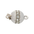 Federverschluss rund – Rhodium - PerlineBeads