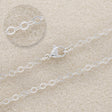Fertige Halskette 45 cm - Farbe Silber - PerlineBeads