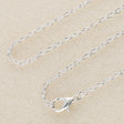 Fertige Halskette 45,6 cm - versilbert - PerlineBeads