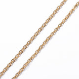 Fertige Halskette 75 cm – Edelstahl – Farbe Gold - PerlineBeads