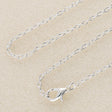 Fertige Halskette 77 cm - versilbert - PerlineBeads