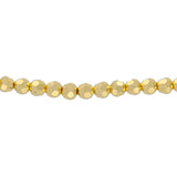Feuerpolierte Kristall-Glasperle rund, 4 mm - Crystal Aurum Full - PerlineBeads