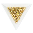 Feuerpolierte Kristall-Glasperle rund, 4 mm - Crystal Aurum Full - PerlineBeads