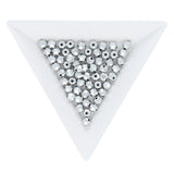 Feuerpolierte Kristall-Glasperle rund, 4 mm - Crystal Labrador - PerlineBeads