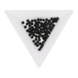 Fire polished 3 mm Glasperlen - Jet - PerlineBeads