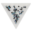 Fire polished 3 mm Glasperlen - Jet AB - PerlineBeads