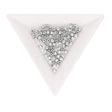 Fire polished 3 mm Glasperlen - Matte Metallic Silver - PerlineBeads