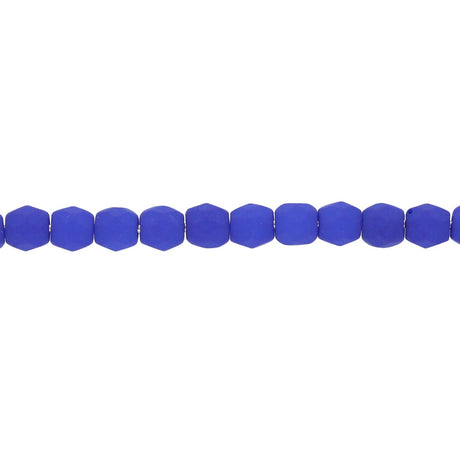Fire polished 3 mm Glasperlen - Neon Ocean Blue - PerlineBeads
