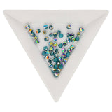 Fire polished 3 mm Glasperlen - Teal - Vitral - PerlineBeads