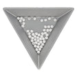 Fire polished 3 mm Glasperlen - White - PerlineBeads