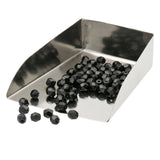 Fire polished 4 mm Glasperlen - Jet - PerlineBeads