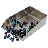 Fire polished 4 mm Glasperlen - Jet AB - PerlineBeads