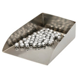 Fire polished 4 mm Glasperlen - Matte Metallic Silver - PerlineBeads