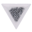 Fire polished 4 mm Glasperlen - Pastel light grey - PerlineBeads