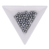 Fire polished 4 mm Glasperlen - Pastel light grey - PerlineBeads