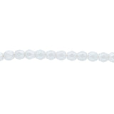 Fire polished 4 mm Glasperlen - Pastel White - PerlineBeads
