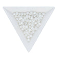 Fire polished 4 mm Glasperlen - Pastel White - PerlineBeads