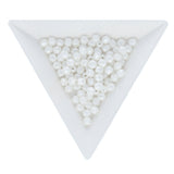 Fire polished 4 mm Glasperlen - Pastel White - PerlineBeads