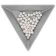 Fire polished 4 mm Glasperlen - Pearl Shine White - PerlineBeads