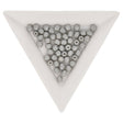 Fire polished 4 mm Glasperlen - Powdery Pastel Gray - PerlineBeads