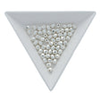 Fire polished 4 mm Glasperlen - Silver Plate - PerlineBeads