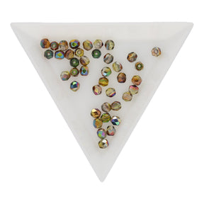 Fire polished 4 mm - Magic Yellow Brown - PerlineBeads