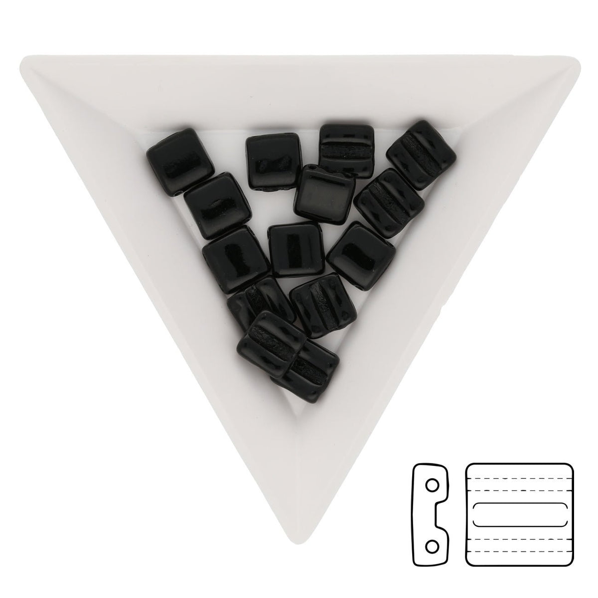 Fixer Beads horizontale Ausführung - Jet - PerlineBeads
