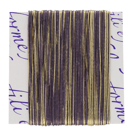 Florence Schmuckgarn - Lavendel / Gold (UN022/O) - PerlineBeads