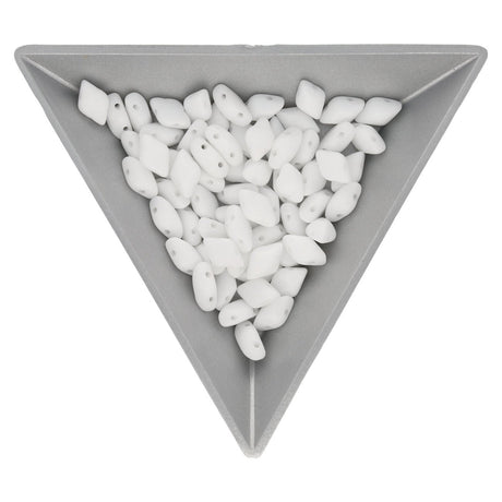 GemDuo - Chalk - PerlineBeads