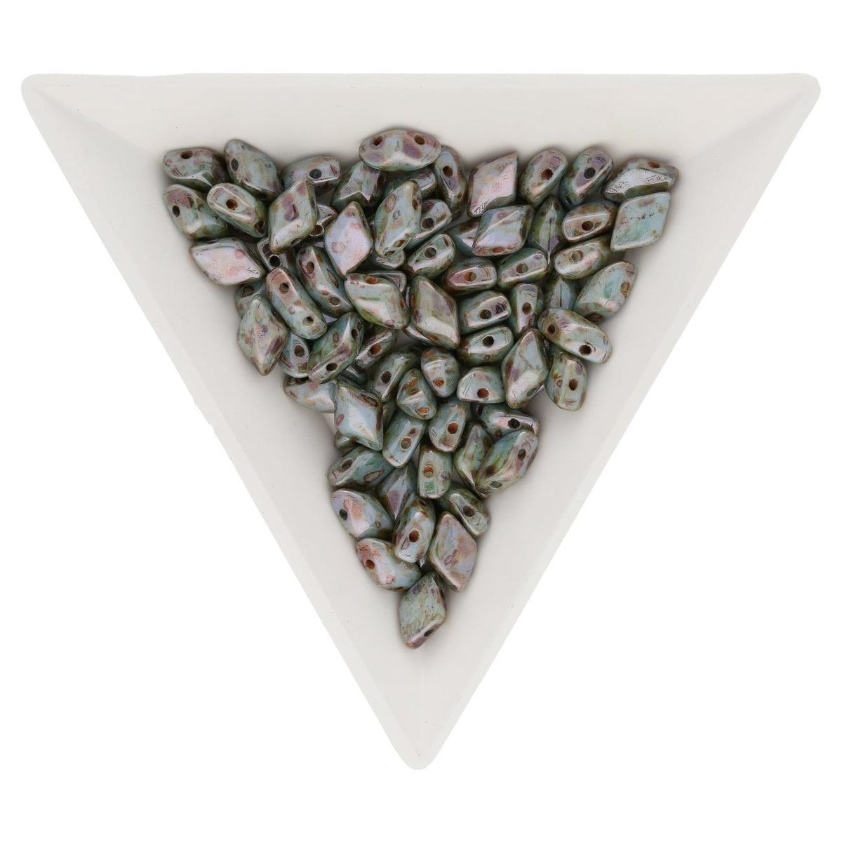 GemDuo - Chalk Lazure Blue - PerlineBeads