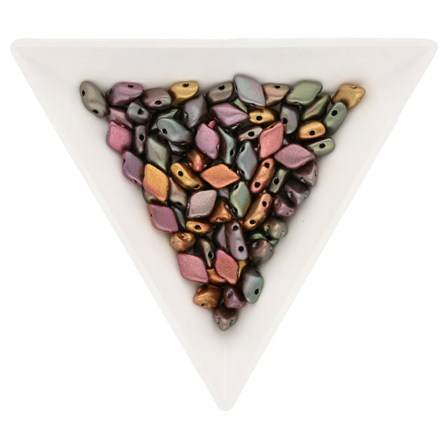 GemDuo - Violet Rainbow - PerlineBeads