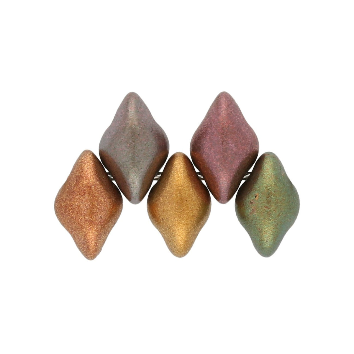 GemDuo - Violet Rainbow - PerlineBeads