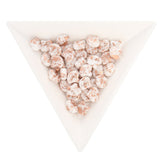 Ginko Leaf Bead - Copper Splash - White - PerlineBeads