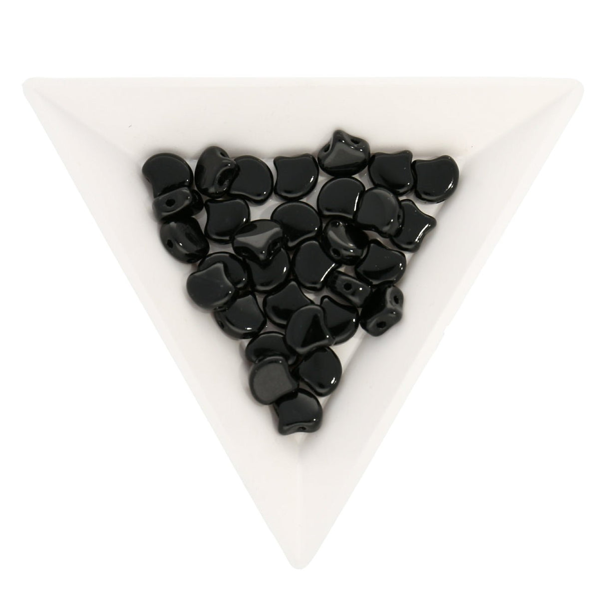 Ginko Leaf Bead - Jet - PerlineBeads