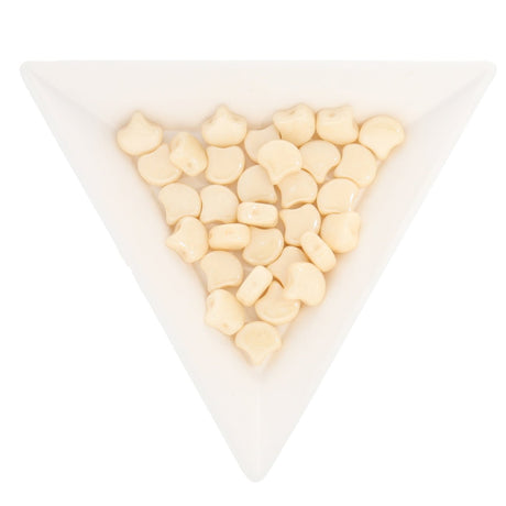 Ginko Leaf Bead - Luster - Opaque Champagne - PerlineBeads