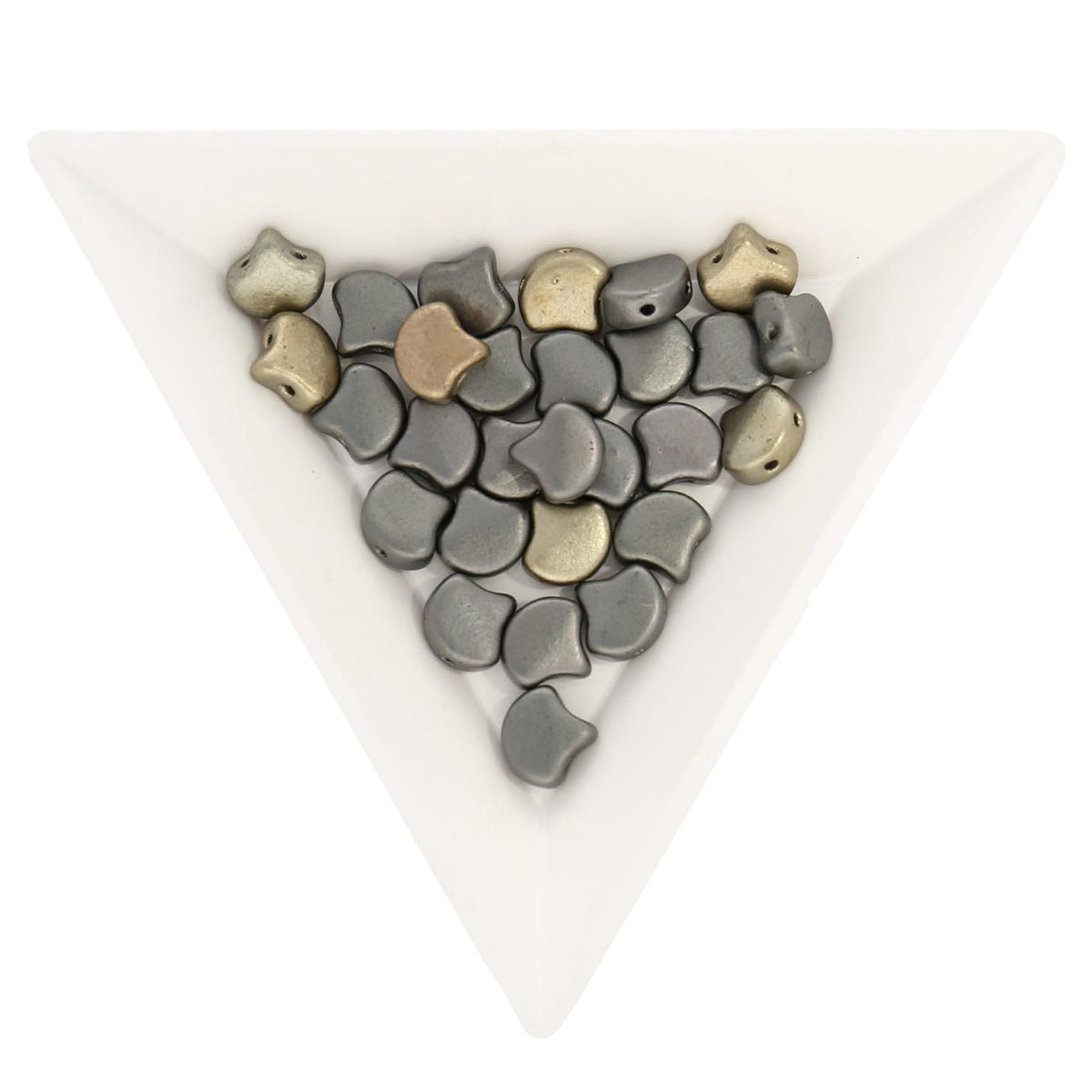 Ginko Leaf Bead - Matte - Metallic Leather - PerlineBeads