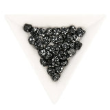 Ginko Leaf Bead - Silver Splash - Jet - PerlineBeads