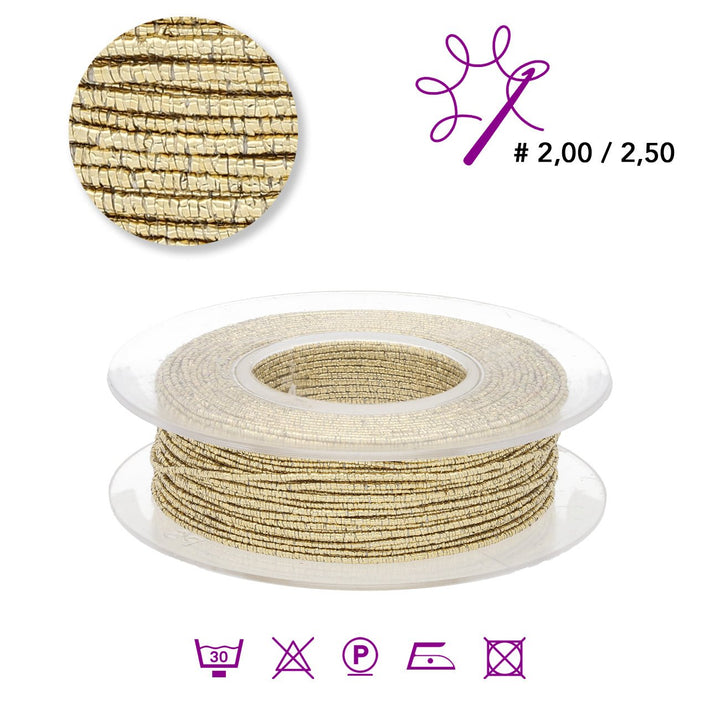 Giza elastico Schmuckgarn - Gold (99002) - PerlineBeads