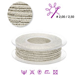 Giza elastico Schmuckgarn - Platin (99128) - PerlineBeads